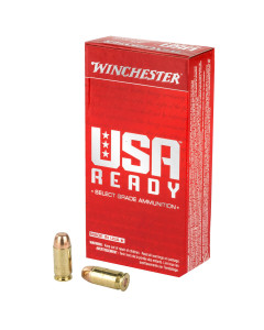 Winchester Ammunition USA Ready, 45ACP, 230 Grain, Full Metal Jacket, 50 Round Box RED45
