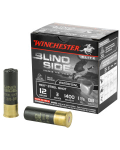 Winchester Ammunition Blind Side, 12 Gauge, 3", 1.375 oz., Hex Shot, Lead Free, 25 Round Box SBS123BB