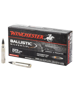 Winchester Ammunition Supreme, 223REM, 55 Grain, Supreme Ballistic Silvertip, 20 Round Box SBST223B