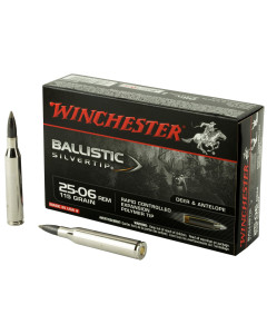 Winchester Ammunition Supreme, 25-06 REM, 115 Grain, Supreme Ballistic Silvertip, 20 Round Box SBST2506