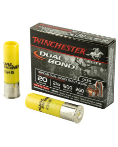 Winchester Ammunition Dual Bond, 20 Gauge, 2.75", Hollow Point Sabot, 5 Round Box SSDB20