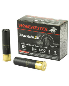 Winchester Ammunition Double X High Velocity, Turkey, 12 Gauge, 3.5", #5, 2oz, Shotshell, 10 Round Box STH12355