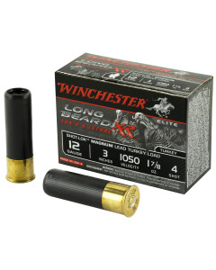 Winchester Ammunition Long Beard XR, 12 Gauge 3", #4, 1-7/8oz, Shot-Lok with Lead Shot, 10 Round Box STLB123M4