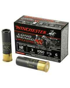 Winchester Ammunition Long Beard XR, 12 Gauge, 3", #6, 1-7/8oz, Shotshell, Shot-Lok with Lead Shot, 10 Round Box STLB123M6