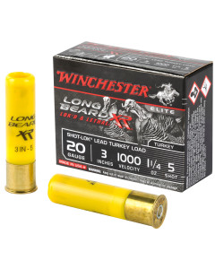 Winchester Ammunition Long Beard XR, 20 Gauge, 3", #5, 1 1/4 oz, Shotshell, Shot-Lok with Lead Shot, 10 Round Box STLB2035