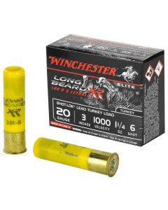 Winchester Ammunition Long Beard XR, 20 Gauge, 3", #6, 1 1/4 oz, Shotshell, Shot-Lok with Lead Shot, 10 Round Box STLB2036