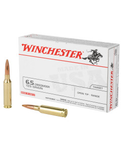 Winchester Ammunition USA, 6.5 Creedmoor, 125 Grain, Jacketed Hollow Point, 20 Round Box USA65CM