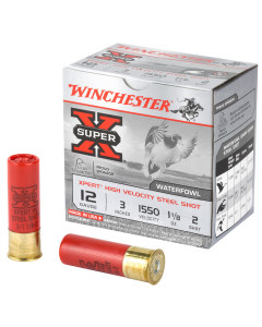 Winchester Ammunition Xpert HI-Velocity Steel, 12 Gauge, 3", #2, 1 1/8 oz., 25 Round Box WEX1232
