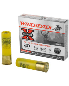Winchester Super-X Rifled Slug 20 Gauge 2.75" 3-4oz 5 Rounds
