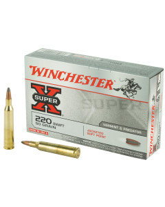 Winchester Ammunition Super-X, 220 Swift, 50 Grain, Pointed Soft Point, 20 Round Box X220S
