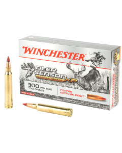 Winchester Ammunition Deer Season XP, Copper Impact, 300 Win, 150 Grain, Poly Tip, Lead Free, 20 Round Box, California Certified Nonlead Ammunition X300DSLF