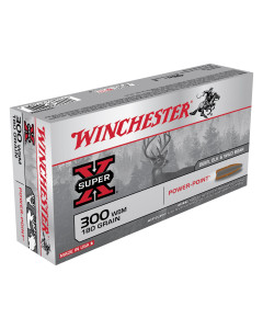 Winchester Ammunition Super-X, 300 WSM, 180 Grain, Power Point, 20 Round Box X300WSM