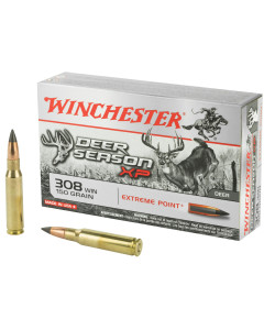 Winchester Ammunition Deer Season, 308 Win, 150 Grain, Extreme Point Polymer Tip, 20 Round Box X308DS