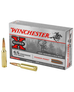 Winchester Ammunition Super-X, 6.5 Creedmoor, 129 Grain, Power Point, 20 Round Box X651