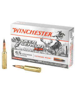 Winchester Ammunition Deer Season, 6.5 Creedmoor, 125 Grain, Extreme Point Polymer Tip, 20 Round Box X65DS