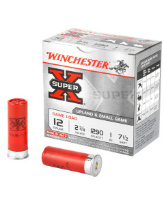 Winchester Ammunition Super-X, 12 Gauge, 2.75", Game Load, #7.5, 1 oz., Shotshell, 25 Round Box XU127