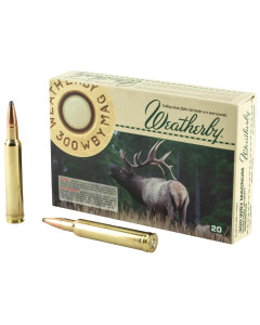Weatherby Select Plus Ammunition, 300 Weatherby Magnum, 165 Grain, Hornady Interlock Spire Point, 20 Round Box H300165SP