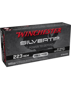 Winchester Silvertip 223 Rem 64gr Defense Tip 20rd Box