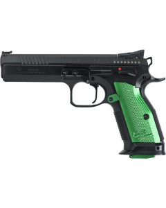 CZ TS2 Racing Green 9mm  20 - Shot Black Polycoat Green Grip