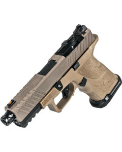 Zev OZ9C Elite 9mm  2-15rd Pmags FDE-BLK Thread