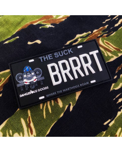 THE SUCK A10 Warthog BRRRT License Plate Morale Patch