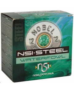 NobelSport Italia 12 Gauge Steel Waterfowl 3", #2, 1 1/4oz, 250rd Case