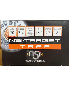 NobelSport Italia 20 Gauge 2.75", #8, 7/8oz, 250rd Case