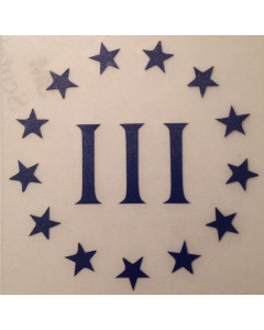 Three Percenter Window Decal 4" X 4"