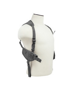 Ambidextrous Horizontal Shoulder Holster/Double Magazine Holder/Urban Gray