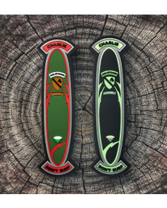 Charlie Don't Surf Surfboard Glow In The Dark PVC Morale Patch