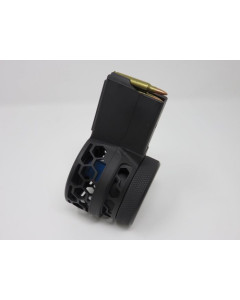 F5 MFG AR-15 .223/5.56 Skeletonized 50 Round Drum Magazine - Black HEX Pattern