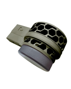 F5 MFG AR-15 .223-5.56 Skeletonized 50 Round Drum Magazine - OD Green | HEX Pattern