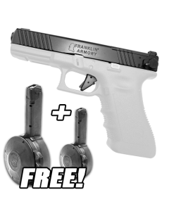 Franklin Armory G-S173 Glock Binary Firing System Kit - For Glock 17 Gen 3 w/ 2 Free KCI 9mm Drum Magazine - 50rd | Gen 2 | Fits Glock 17, 19, 26, 34
