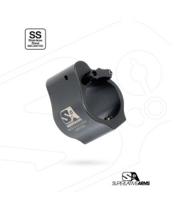 Superlative Arms .750” Adjustable Gas Block Stainless Steel, Solid, Set Screw