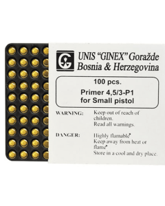 Ginex Small Pistol Primers - Flash Sale!!