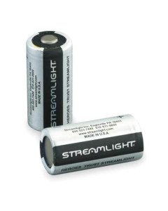 STREAMLIGHT 85180 Battery, CR123A, Lithium, 3V, PK 2