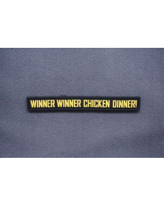 WINNER WINNER CHICKEN DINNER PVC MORALE PATCH