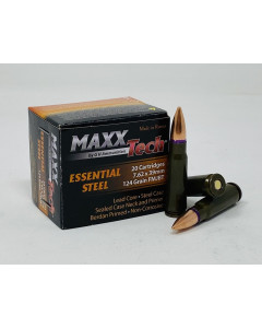 Maxxtech 7.62x39 124gr FMJ  Steel Case 20rd Box LIMIT 5 Per Customer