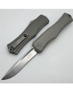 Microtech Hera II Auto OTF 4" Stonewash Recurve Blade