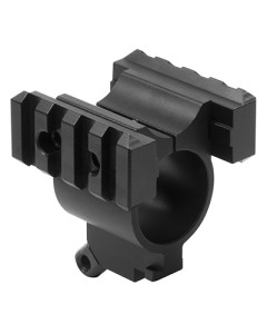 Remington 870 Shotgun Magazinge Tube Mount With Rails/ Bayonette Lug/ Sling Stud - Black