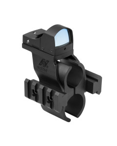 Rem 870 Shotgun Barrel And Magazine Tube Micro-Dot And Rail Mount With Green Micro-Dot Optic