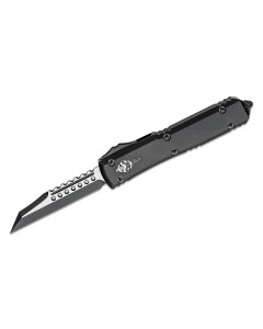 Microtech Ultratech Warhound Auto OTF 3.46" Black Wharncliffe Blade