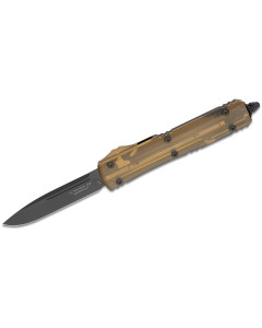 Microtech Ultratech Auto OTF 3.46" Black DLC Drop Point Blade 