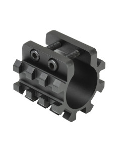 12G Shotgun Tri-Rail Weaver Mount For 1" Mag Tube