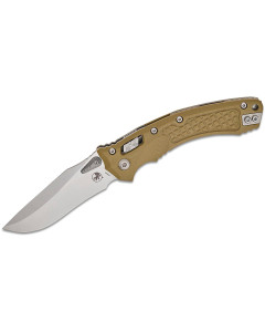 Microtech Amphibian RAM-LOK Manual Folding Knife 3.875" Stonewashed Clip Point Plain Blade