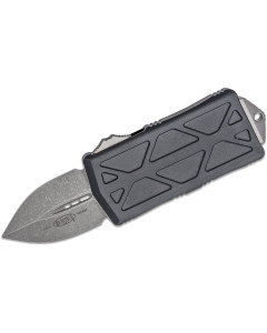 Microtech Exocet Money Clip OTF 1.98" Apocalyptic Double Edge Blade - Black