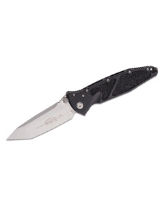 Microtech Socom Elite Manual Folding Knife 4.05" Stonewashed Tanto Plain Blade