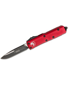 Microtech UTX-85 Auto OTF 3" Black Plain Blade - Red