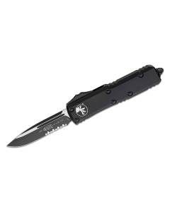 Microtech UTX-85 Tactical Auto OTF 3" Black Combo Blade