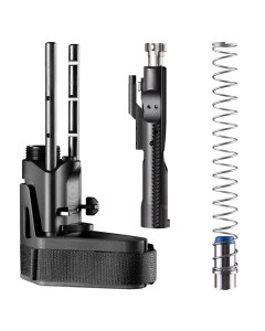Maxim Defense SCW Pistol Stabilizing Brace - Black - 5-Position Adjustable - Standard Buffer - 4" Collapsed Length